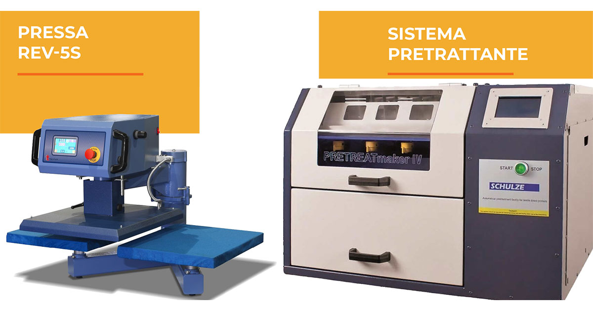 Pressa REV-5S con sistema pretrattante